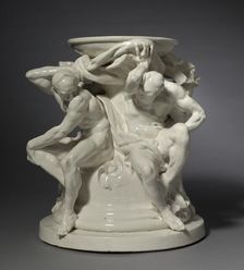 Titans, Support for a Vase, c. 1877. Creator: Auguste Rodin (French, 1840-1917); Albert-Ernest Carrier-Belleuse (French, 1824-1887), probably by