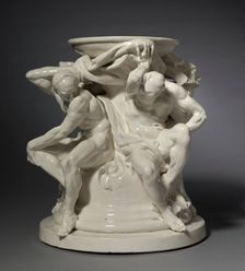 Titans, Support for a Vase, c. 1877. Creator: Auguste Rodin (French, 1840-1917); Albert-Ernest Carrier-Belleuse (French, 1824-1887), probably by