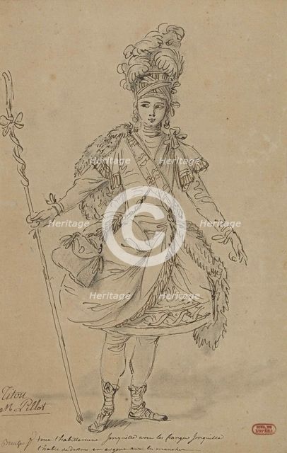 Tithonus. Costume design for the opera Titon et l'Aurore by Jean-Joseph de Mondonville, 1763. Creator: Boucher, François (1703-1770).