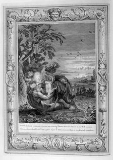 Tithonus, Aurora's Husband, Turned into a Grasshopper 1733. Artist: Bernard Picart