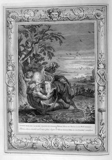 Tithonus, Aurora's Husband, Turned into a Grasshopper 1733. Artist: Bernard Picart