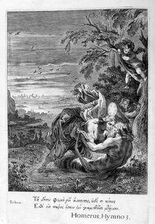 Tithonus, Eos's lover, turned into a grasshopper, 1655. Creator: Unknown
