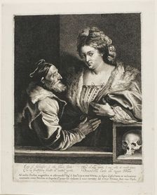 Titian and His Mistress, c. 1620. Creator: Lucas Vorsterman