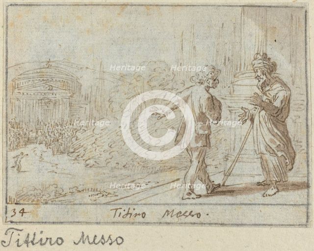 Titiro and Messo, 1640. Creator: Johann Wilhelm Baur.