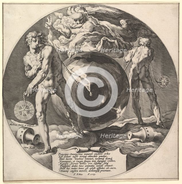 Title: Creation of the World, ca. 1592. Creator: Jan Muller.