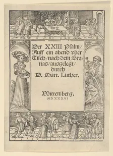 Title-Border with the Story of Salome and St. John the Baptist. Creator: Lucas Cranach the Elder