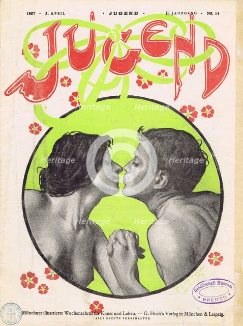 Title for the magazine Jugend (Youth), No. 14, 1897, 1897.