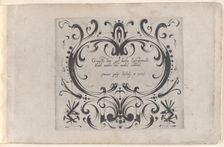 Title for the Print Series Grateske voer golt smeden Schrijnwerkers Ende andere ..., ca. 1610-1630. Creator: Meinert Gelijs