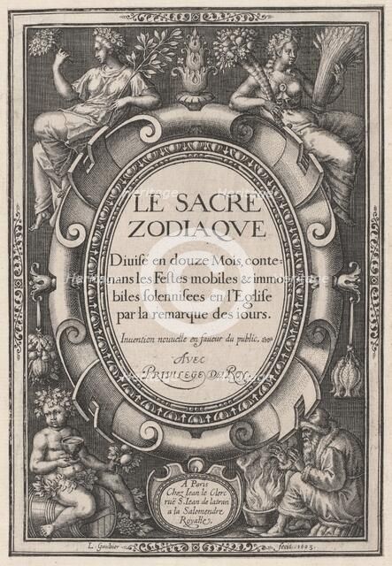 Title Page, 1603. Creator: Leonard Gaultier.