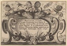 Title Page, 1646. Creator: Wenceslaus Hollar