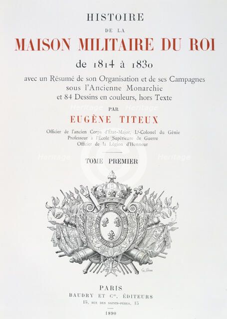Title Page, 1814-1830. Artist: Eugene Titeux
