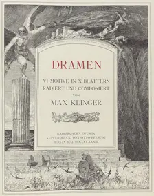 Title Page, 1883. Creator: Max Klinger
