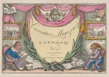 Title Page, The Caricature Magazine by G. M. Woodward, Vol. 4, 1809., 1809. Creator: Thomas Rowlandson