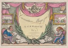 Title Page, The Caricature Magazine by G. M. Woodward, Vol. 4, 1809., 1809. Creator: Thomas Rowlandson