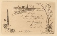 Title Page (Titre du cahier de six eaux-fortes), 1862. Creator: Johan Barthold Jongkind