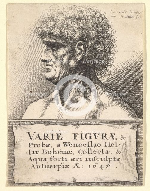 Title-page to 'Varie Figuræ & Probæ', 1645. Creator: Wenceslaus Hollar.