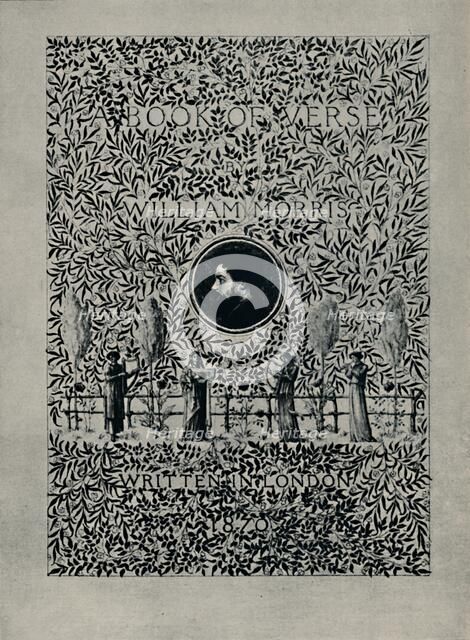 'Title-page to "A Book of Verse", by William Morris', 1870. Creator: William Morris.