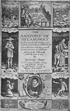 Title-Page to Burton's Anatomy of Melancholy, 1628 1628, (1903). Artist: Jacob Christoph Le Blon