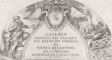 Title page to Galleria Dipinta nel Palazzo del Prencipe Panfilio after the ceiling f..., ca. 1661. Creator: Carlo Cesi