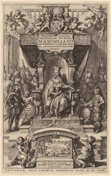 Title Page to "Philosophia Universia", 1649. Creator: Wenceslaus Hollar