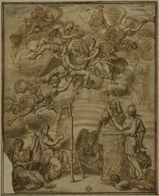Title Page with Portrait of Viceroy of Naples, n.d. Creators: Unknown, School of Pierre Mignard