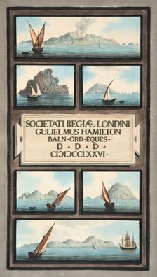Title Page and Fronticepiece from Campi Phlegraei: Observations on the Volcanoes of the Two Sicilie