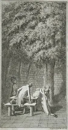 Title Page and Vignette for La Fontaine's Klara Du Plessis Un Klairant 1794. Creator: Daniel Nikolaus Chodowiecki