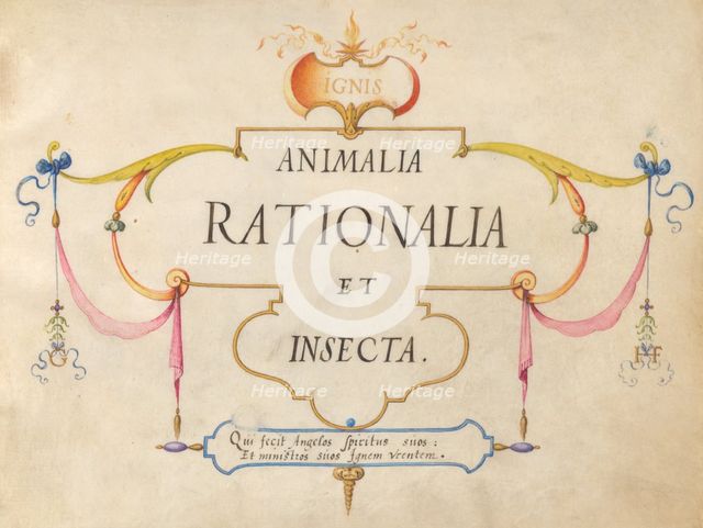 Title Page, c. 1575/1580. Creator: Joris Hoefnagel.