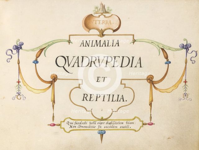 Title Page, c. 1575/1580. Creator: Joris Hoefnagel.