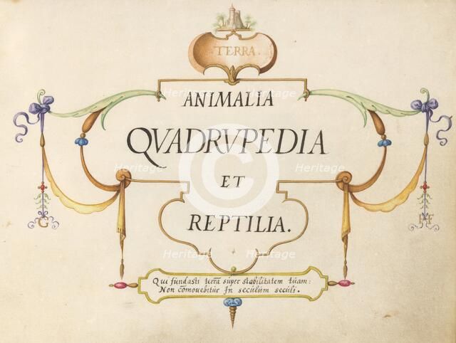 Title Page, c. 1575/1580. Creator: Joris Hoefnagel.