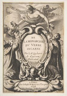 Title-page: De la Monarchie du Verbe incarné, 1638. Creator: Abraham Bosse