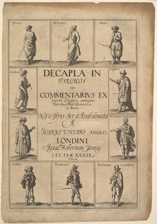 Title page: Decapla in Psalmos, 1639. Creator: Wenceslaus Hollar