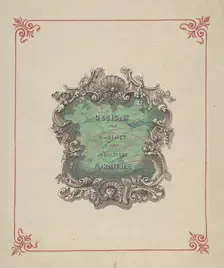 Title Page Design: Designs for Cabinet and Upholstery Furniture, 1830-1900. Creator: Robert William Hume