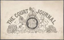 Title page design for "The Court Journal", 1830-62. Creator: Freeman Gage Delamotte