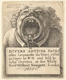 Title Page, Divers Anticke Faces, 1677. Creator: Wenceslaus Hollar
