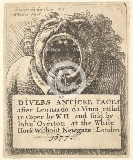 Title Page, Divers Anticke Faces, 1677. Creator: Wenceslaus Hollar.