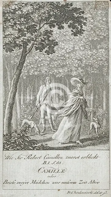Title Page for 'Camille', 1787. Creator: Daniel Nikolaus Chodowiecki.