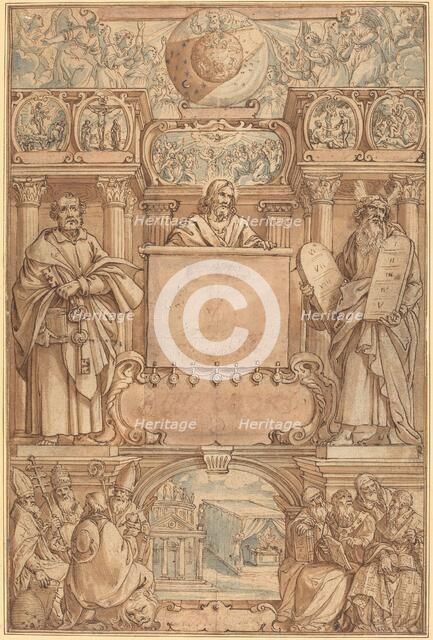 Title Page for a Bible. Creator: Augustin Braun.