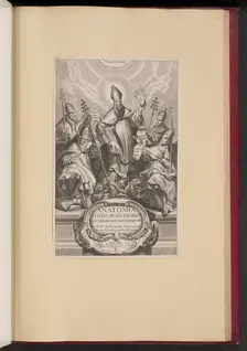 Title Page for Anatomia Totivs Avgvstissimae Doctrinae Avgvstinae, 1640. Creator: Unknown