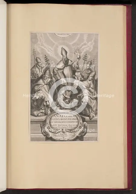 Title Page for Anatomia Totivs Avgvstissimae Doctrinae Avgvstinae, 1640. Creator: Unknown.