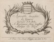 Title Page for "Agreable diversite de figures", 1642. Creator: Stefano della Bella
