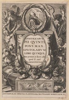 Title Page for Apostolicarvm PII Qvinti Pont. Max..., 1640. Creator: Unknown