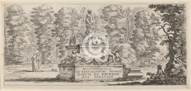 Title Page for "Divers paysages", in or before 1647. Creator: Stefano della Bella.