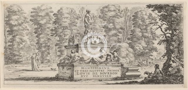 Title Page for "Divers paysages", in or before 1647. Creator: Stefano della Bella.