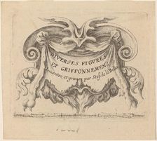 Title Page for "Diverses figures et griffonnements", 1646. Creator: Stefano della Bella