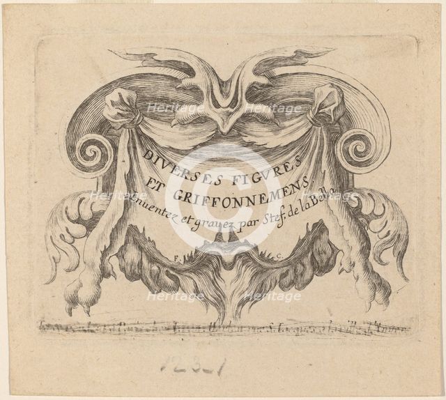 Title Page for "Diverses figures et griffonnements", 1646. Creator: Stefano della Bella.