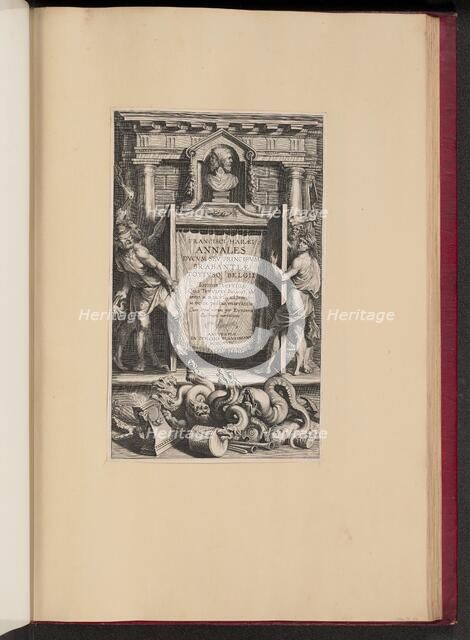 Title Page for Franciscus van Haer, Annales Ducum seu Principum Brabantiae, III, 1623. Creator: Lucas Vorsterman.