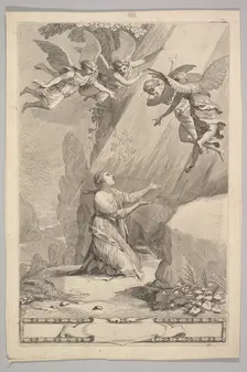 Title page for François de Sales, Introduction à la vie dévote, 1641. Creator: Claude Mellan