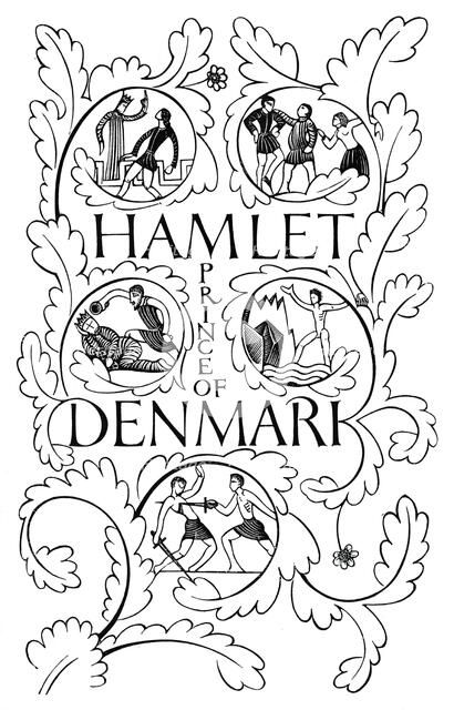'Title page for Hamlet', 1932. Artist: Eric Gill.