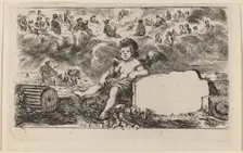 Title Page for "Jeu des Mythologie", 1644. Creator: Stefano della Bella